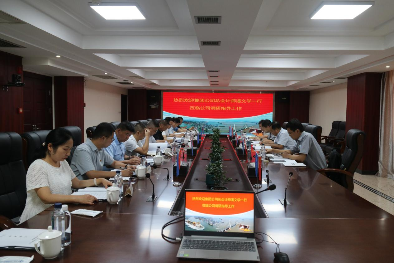 集團公司總會(huì )計師潘文學(xué)到公司調研指導